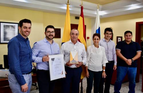 El Ayuntamiento de Mogán reconoce a Jesús Díaz, propietario de SPAR Mogán Gran Canaria