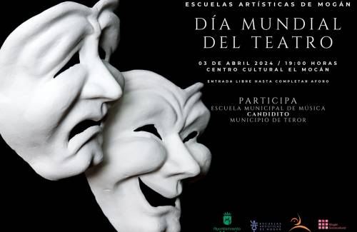 Las Escuelas Artísticas de Mogán y la Escuela Municipal de Música de Teror celebran juntas el Día Mundial del Teatro
