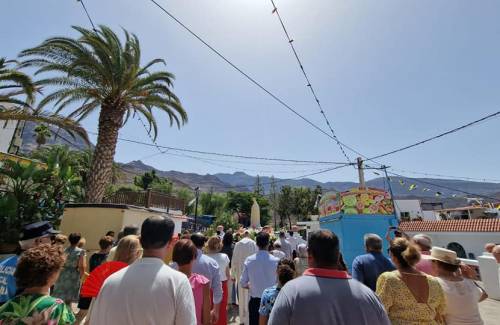 Mogán recupera la procesión de la Virgen de Fátima de Veneguera