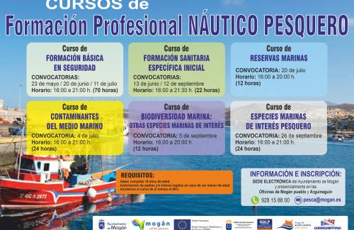 Mogán ofrece seis cursos gratuitos de formación profesional náutico pesquera
