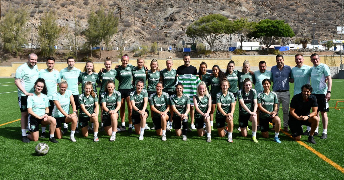 El Celtic de fútbol femenino entrena  en Mogán de cara a la nueva temporada