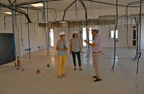 Mogán retoma la obra de acondicionamiento del edificio como centro de adultos y aula de idiomas