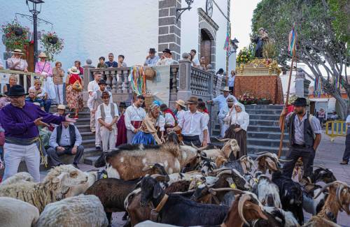 La Romería-Ofrenda a San Antonio El Chico, jolgorio y tradición con 5.000 asistentes
