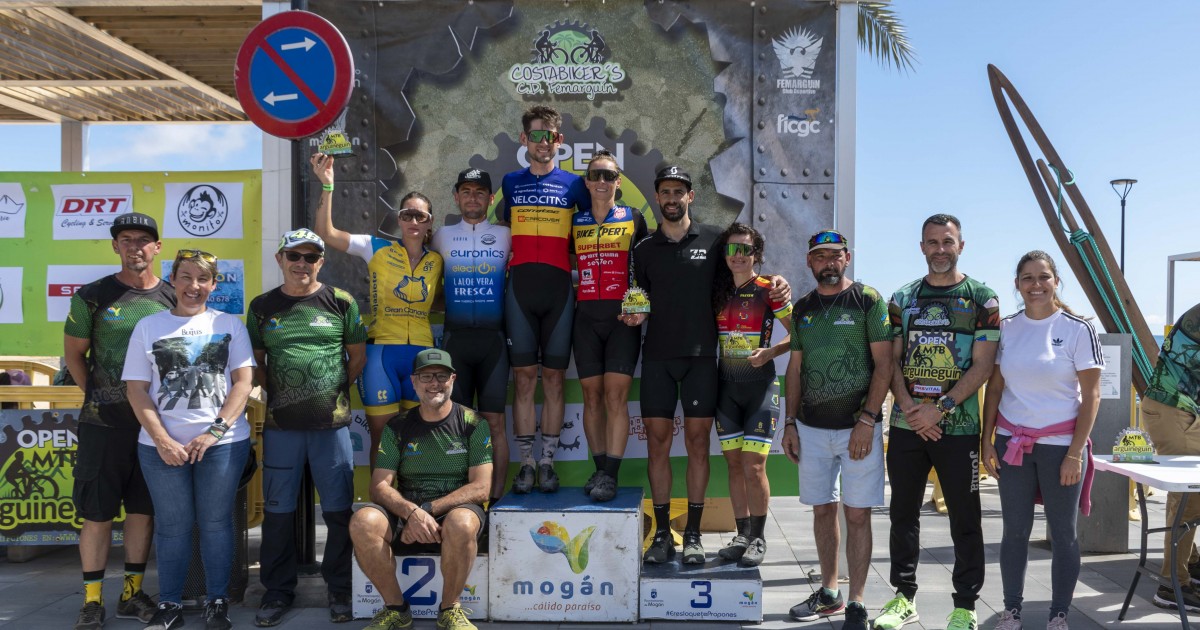 Jozsef-Attila Malnasi y Manuela Muresan vencen en el Open Mountain Bike Arguineguín 2023