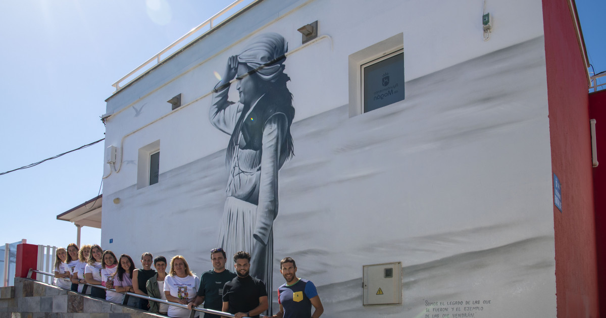Mogán estrena un mural por  el Día Internacional de la Mujer